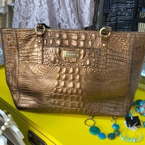 Bronze/goldish Brahmin tote